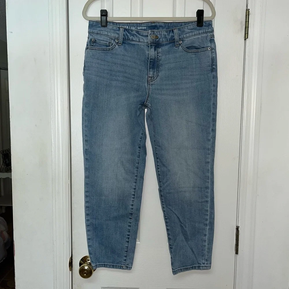 Talbots Petite Flawless Girlfriend Ankle Jeans